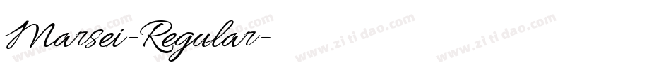 Marsei-Regular字体转换