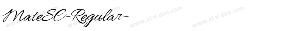 MateSC-Regular字体转换