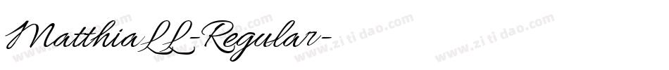 MatthiaLL-Regular字体转换