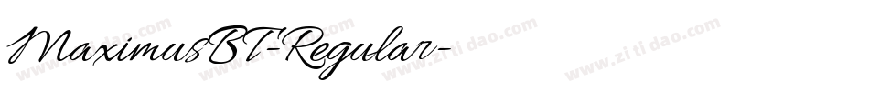 MaximusBT-Regular字体转换