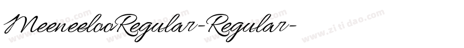 MeeneelooRegular-Regular字体转换