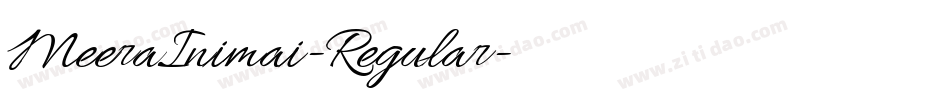 MeeraInimai-Regular字体转换