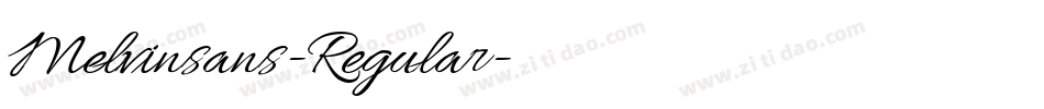 Melvinsans-Regular字体转换