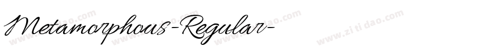Metamorphous-Regular字体转换