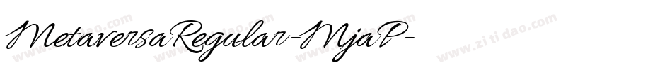 MetaversaRegular-MjaP字体转换