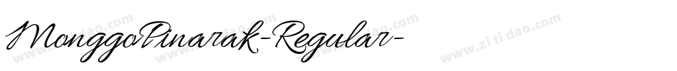 MonggoPinarak-Regular字体转换