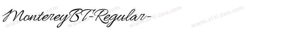 MontereyBT-Regular字体转换