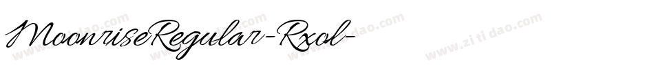 MoonriseRegular-Rxol字体转换