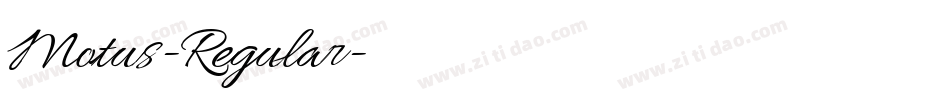 Motus-Regular字体转换