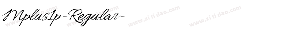 Mplus1p-Regular字体转换
