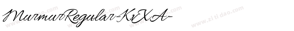 MurmurRegular-KvXA字体转换