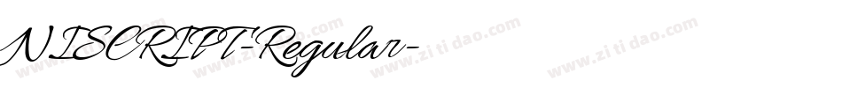 NISCRIPT-Regular字体转换 NISCRIPT-Regular字体转换