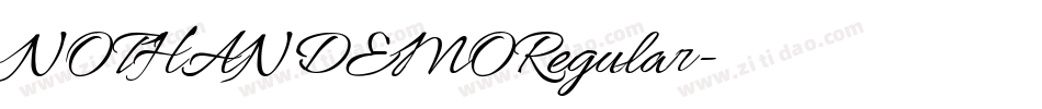 NOTHANDEMORegular字体转换