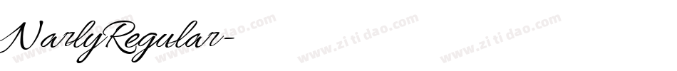 NarlyRegular字体转换