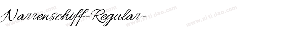 Narrenschiff-Regular字体转换