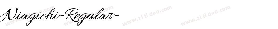 Niagichi-Regular字体转换