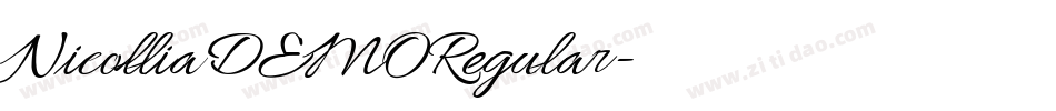 NicolliaDEMORegular字体转换