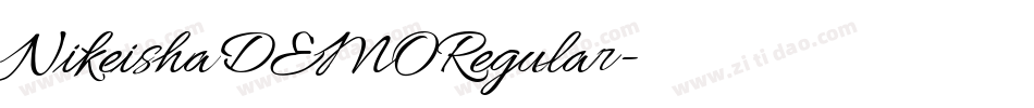 NikeishaDEMORegular字体转换