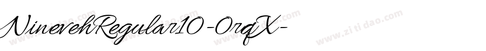 NinevehRegular10-0rqX字体转换