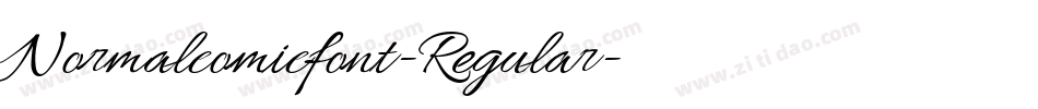 Normalcomicfont-Regular字体转换