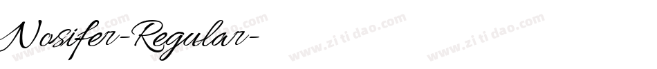 Nosifer-Regular字体转换