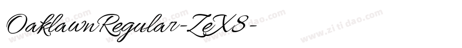 OaklawnRegular-ZeX8字体转换