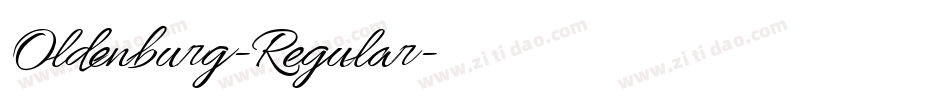 Oldenburg-Regular字体转换