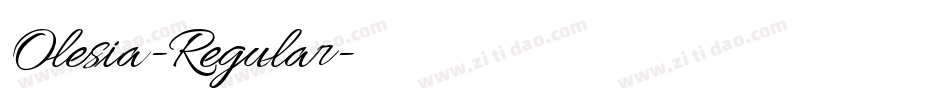 Olesia-Regular字体转换