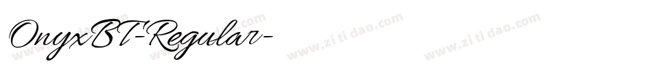OnyxBT-Regular字体转换