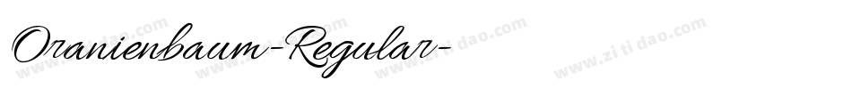 Oranienbaum-Regular字体转换