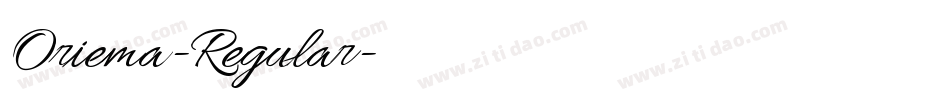 Oriema-Regular字体转换