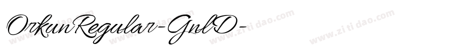 OrkunRegular-GnlD字体转换