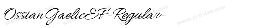 OssianGaelicEF-Regular字体转换