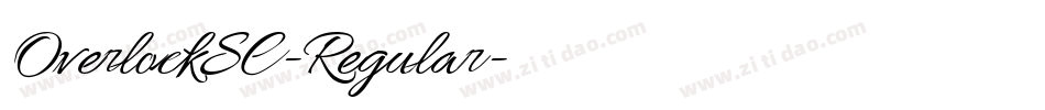 OverlockSC-Regular字体转换