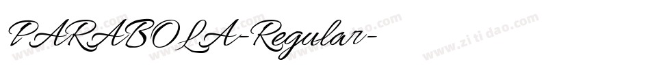 PARABOLA-Regular字体转换
