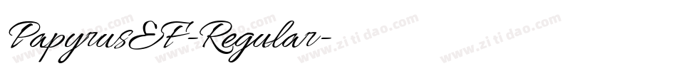 PapyrusEF-Regular字体转换 PapyrusEF-Regular字体转换