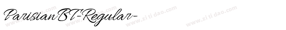 ParisianBT-Regular字体转换