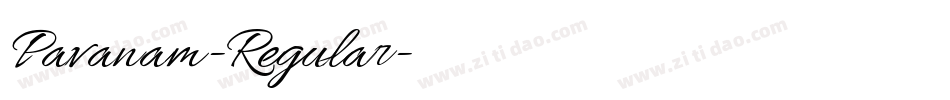 Pavanam-Regular字体转换