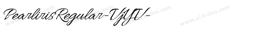 PearlirisRegular-VjYV字体转换