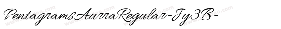 PentagramsAurraRegular-Jy3B字体转换