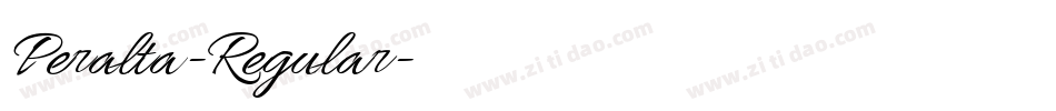 Peralta-Regular字体转换