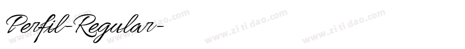 Perfil-Regular字体转换