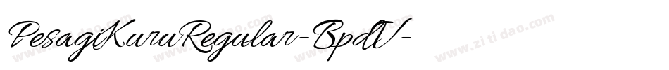 PesagiKuruRegular-BpdV字体转换