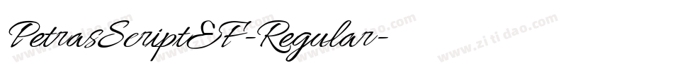 PetrasScriptEF-Regular字体转换 PetrasScriptEF-Regular字体转换