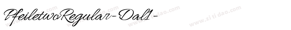 PfeiletwoRegular-Dal1字体转换 PfeiletwoRegular-Dal1字体转换