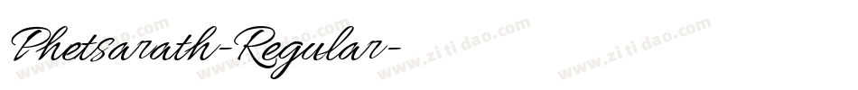 Phetsarath-Regular字体转换