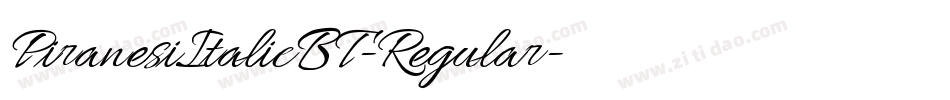 PiranesiItalicBT-Regular字体转换