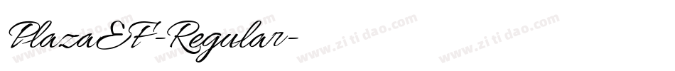 PlazaEF-Regular字体转换
