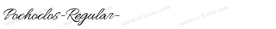 Pochoclos-Regular字体转换