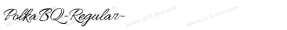 PolkaBQ-Regular字体转换